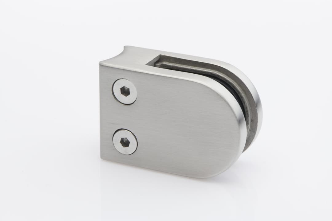 Middle D Glass Clamp For 10mm Glass - 42.4 4 - Zinc Satin